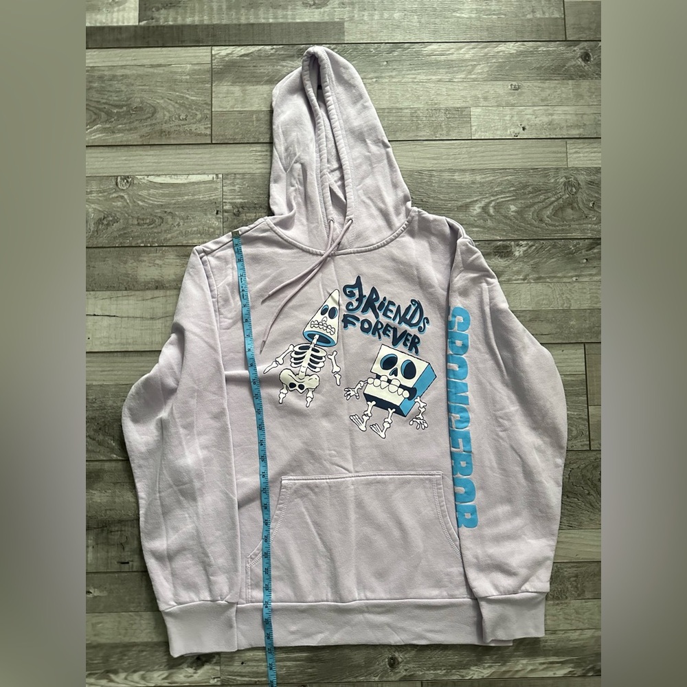 Nickelodeon SpongeBob SquarePants Friends Forever Light Purple Women’s Hoodie L - Picture 2 of 8